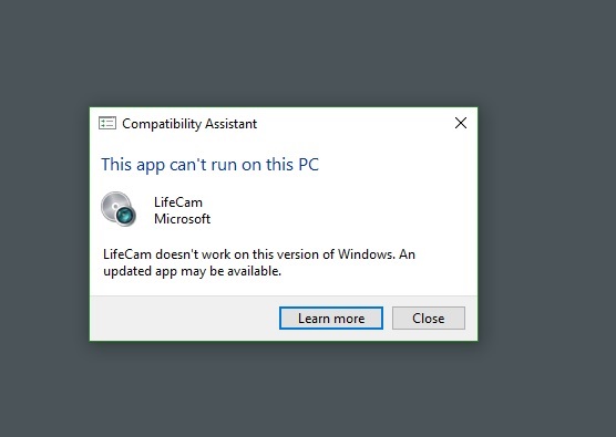 lifecam windows 10 compatibility issue 1