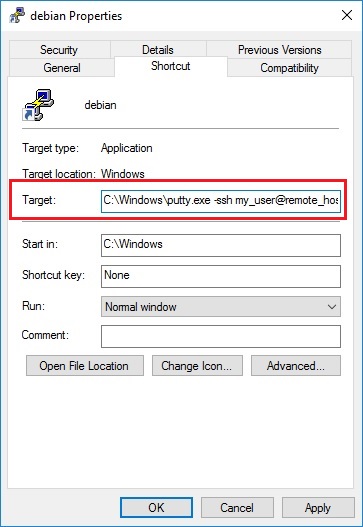 SSH auto login with Putty from Windows – Oueta