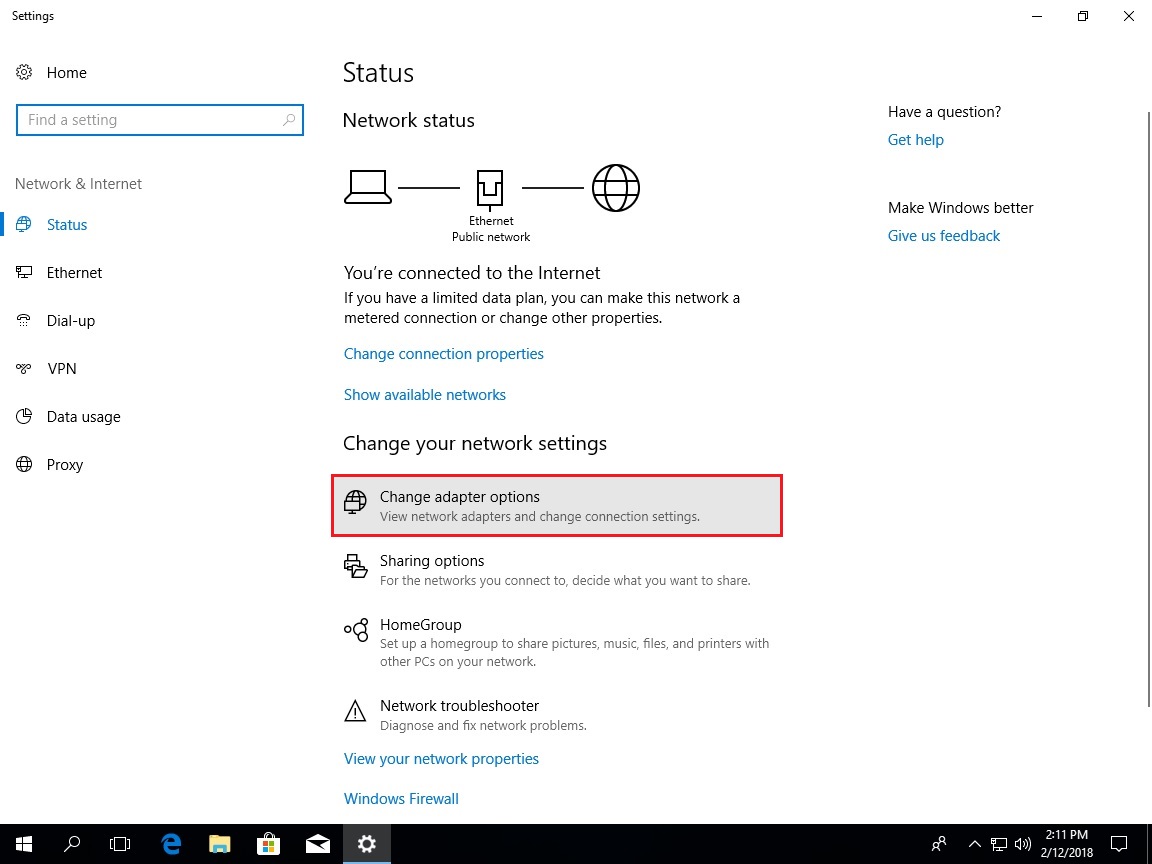 change wireless mac address on windows 10