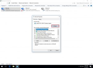 Windows 10 Network Adapter Properties
