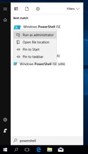 Windows 10 Search PowerShell